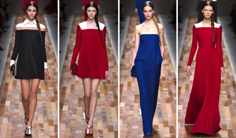 sfilata Valentino autunno inverno 2013 2014 parigi 3 Valentino omaggia Jan Vermeer. Trionfo italiano a Parigi, con la poesia del maestro fiammingo