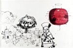 46 pagine di taccuino.Lanterne rosse2008smalti su carta c Segni e sogni di Danilo Bucchi