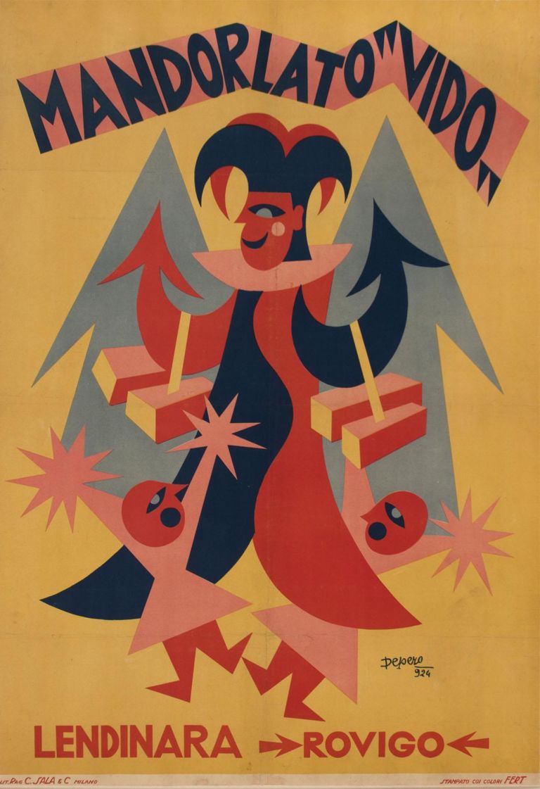 Fortunato Depero Mandorlato Vido 1924 Arte da incollare. Alla Reggio di Colorno