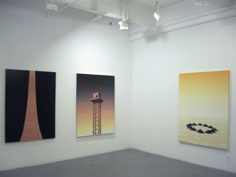 IMG 0328 copy Geppy Pisanelli a New York, in cerca delle "Terre di Nessuno". Paesaggi in pittura, tra la luce e il vuoto. In mostra da Kips Gallery