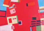 Jacopo Prina Map rosso 1 matita su carta 50 x 70 cm. 2013 Perdersi nelle mappe di Jacopo Prina