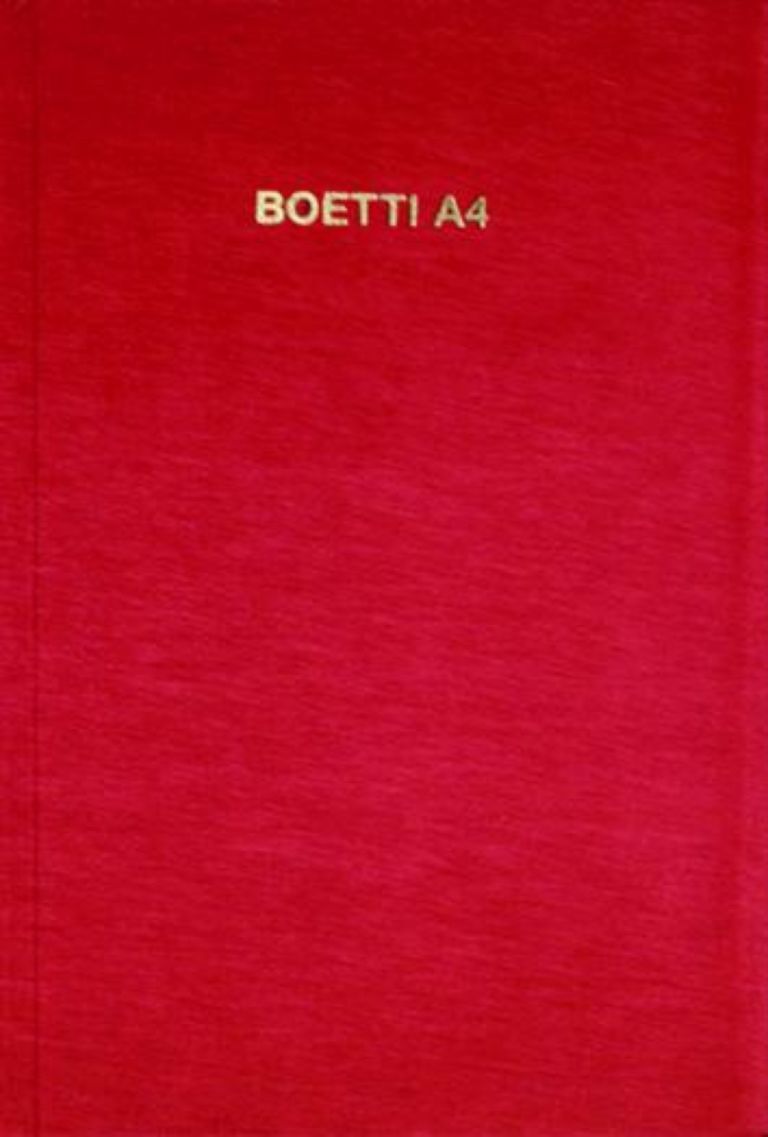 La copertina di Boetti A4 Boetti, i libri e i pulcini in tasca