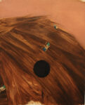 Rafal Topolewski.Black Dot 2013 24cm x 30cm oil on canvas La solitudine della palma di Rafal Topolewski