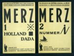 Schwitters Cover of Merz 1. Holland Dada 1923 Schwitters: un tedesco in terra d’Albione