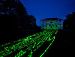 Sing About the Past 2012 two 5w green lasers variable dimensions Villa Pisani Bonetti Bagnolo di Lonigo Arthur Duff e la sostanza della luce. Sul Canal Grande