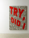 Try Did I 2012 embroidery on camouflage 200cm x 140cm Arthur Duff e la sostanza della luce. Sul Canal Grande