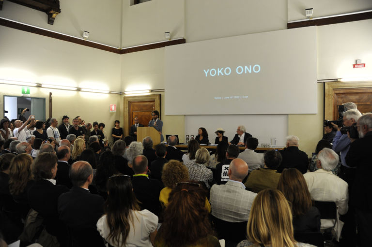 07 lecture Yoko Ono for Fondazione Bonotto 10062013 IUAV venezia E anche Bonotto ha la sua fondazione. Intervista con Luigi