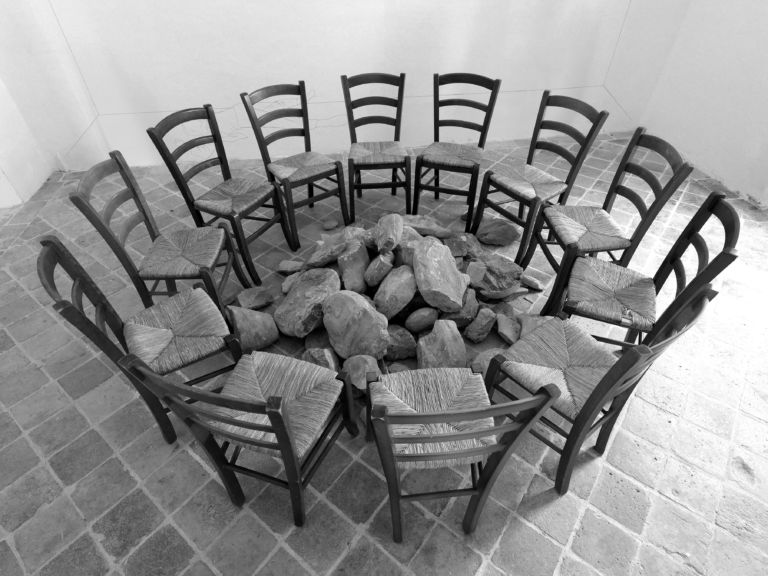 Jannis Kounellis - personale al Convento dei Servi di Maria di Monteciccardo, 2012 - foto Michele Alberto Sereni