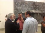 Bruno Corà co curatore della mostra con Matteo Boetti e Andrea Bizzarro Anselm Kiefer in visita ad Alberto Burri, nel nome di Joseph Beuys. Grandi opere del tedesco esposte al museo negli ex Seccatoi del tabacco di Città di Castello, qui immagini e video