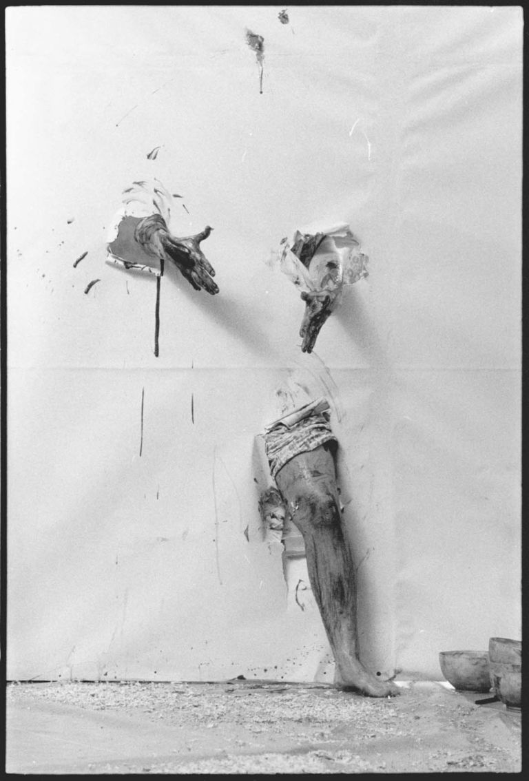 Otto Muehl a Ts 1978 foto di Mario Sillani 2 Gruppo78. Trentacinque anni di battaglie sul confine