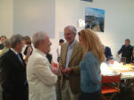 Renzo Piano e Milly Rossato Piano con Joe Lelyveld ex editorialista del New York Times L'archistar nel "tempio" dell'arte. Renzo Piano in mostra alla Gagosian Gallery di New York, ecco chiccera all'opening