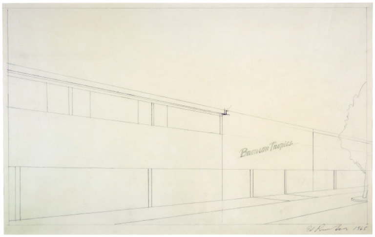 study for bronson apartment Ed Ruscha standard analitico