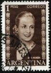8330256 argentina circa 1948 un timbro stampato in argentina mostra eva peron circa 1948 Nicola Costantino, Rapsodia Inconclusa. Un ritratto di Evita Peròn