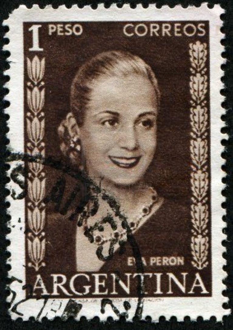 8330256 argentina circa 1948 un timbro stampato in argentina mostra eva peron circa 1948 Nicola Costantino, Rapsodia Inconclusa. Un ritratto di Evita Peròn