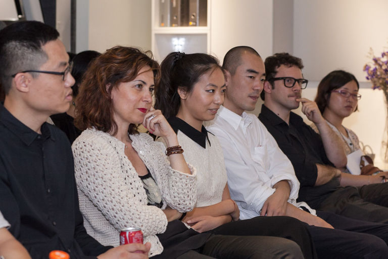 D.Carè Z.Ding R.Ceresia Sissi vola a Shanghai, a bordo dei suoi Aspiranti Aspiratori. Terza tappa per il progetto sostenuto da Elica e Fondazione Casoli. Tutte le foto dell'opening alla galleria Aike-Dell'Arco