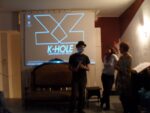 Da sx Brice Coniglio Francesca Comisso Ilda Curti Assessore Urbanistica Comune di Torino Coppie di artisti a Torino, con curatore al seguito. Torna viadellafucina, il format targato Kaninchen-Haus. Mostra, eventi e residenze da K-HOLE, spazio-incubatore