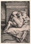 Hans Sebald Beham Die Nacht 1548 incisione 111x78 British mus London L'arte a sesso unico, II