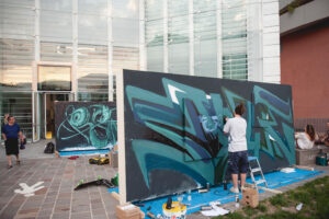 La street art invade il Museion di Bolzano, con i writer di Murarte. Su Artibune tutte le foto e il video in esclusiva: e sabato 10 agosto il gran finale