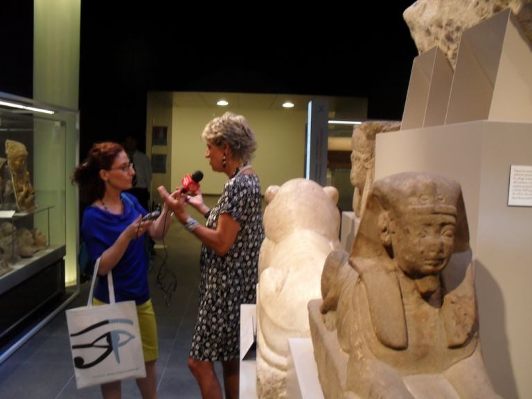 Evelina Christillin al Piano Ipogeo del Museo Egizio di Torino Il Museo Egizio di Torino inaugura nuovi spazi. Nel Piano Ipogeo apre la mostra Immortali, allestimento temporaneo in attesa dell’Expo 2015 di Milano