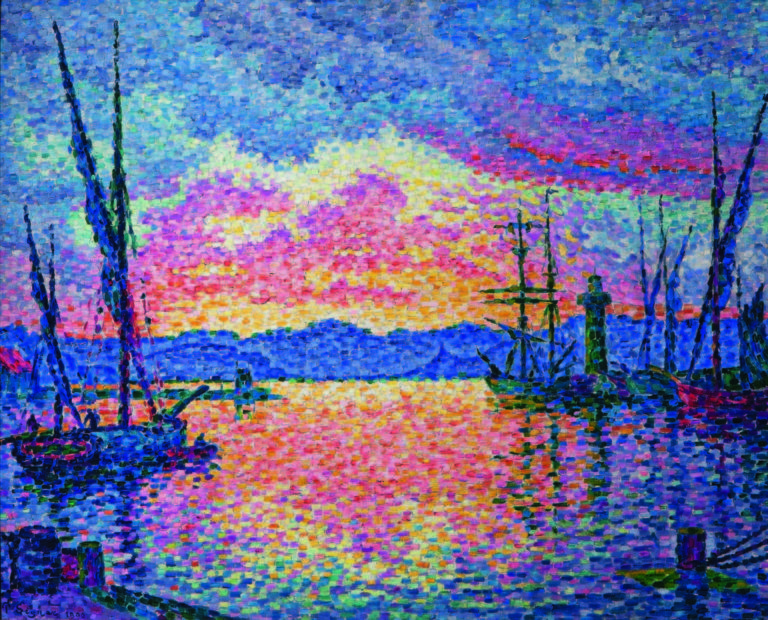 41 Le port soir couchant rouge 65x81 Chicago copia Quanti pixel per Signac?