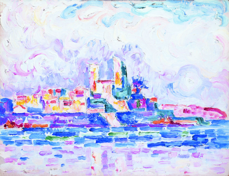 72 Antibes Couchant rouge 185x24 Coll particuliere Quanti pixel per Signac?