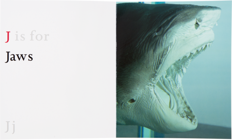 Damien Hirst ABC Jaws Damien Hirst dà alle stampe un libro per bambini: esce per i tipi di Other Criteria il suo ABC. Abbecedario illustrato per imparare a leggere insieme a squali in formaldeide, teschi diamantati...