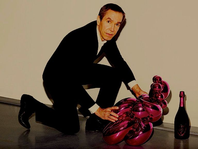 Jeff Koons con il Balloon per Dom Pérignon Art Digest: Koons Pérignon da 20mila dollari. Uomini nudi a casa degli impressionisti. San Damien Hirst, protettore di Londra