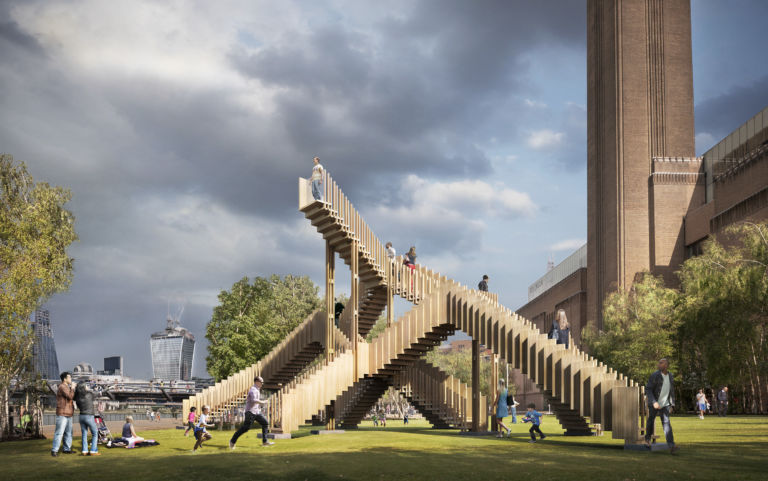 LDF VA Endless Stair designed by dRMM for London Design Festival 2013 Design week e triennali di architettura. Ancora un tour