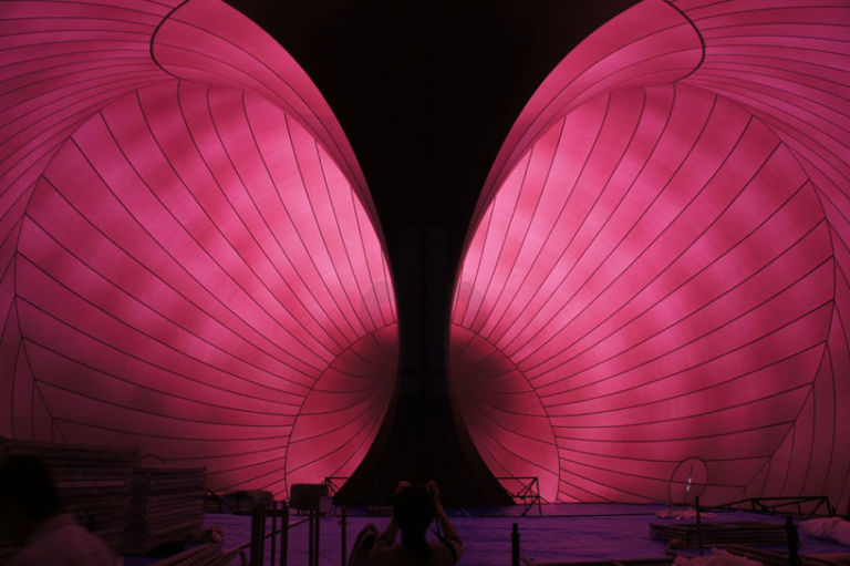 La ArkNova Concert Hall foto lucerne festival arknova 2013 1 Un pallone d’artista. Lo fanno in Giappone Anish Kapoor e Arata Isozaki, e dentro ci mettono una concert hall. A prova di tsunami…