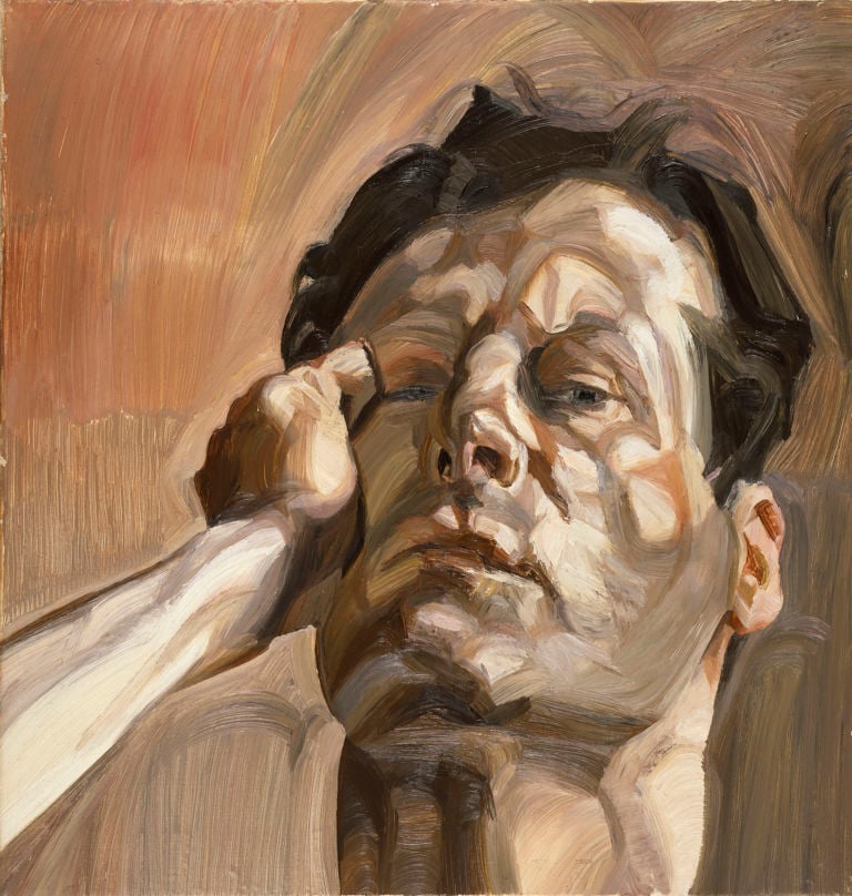 16 mart laltroritratto Lucian Freud Self Portrait Il ritratto secondo Jean-Luc Nancy