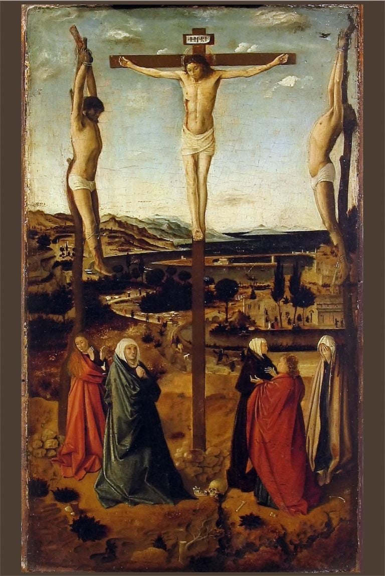 Antonello da Messina Crocefissione 1455 Sibiu Muzeul National Brukenthal Scenari inediti al Mart. Con Antonello