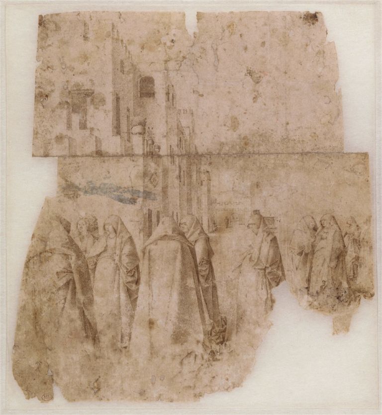 Antonello da Messina Gruppo di donne in piazza con casamenti Parigi Louvre Scenari inediti al Mart. Con Antonello