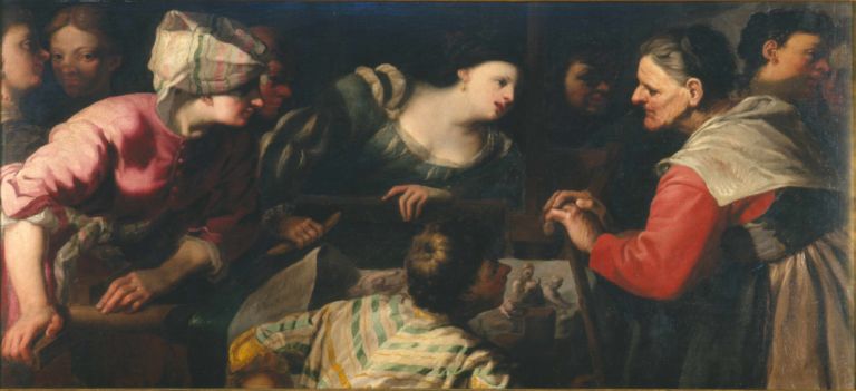 Antonio Carneo Aracne tesse la tela 1660 Tra gli incantesimi del MAMbo