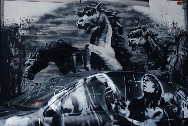 Banksy Lower East Side @ day9 I Magnifici 9 New York. Banksy, il vandalo vandalizzato