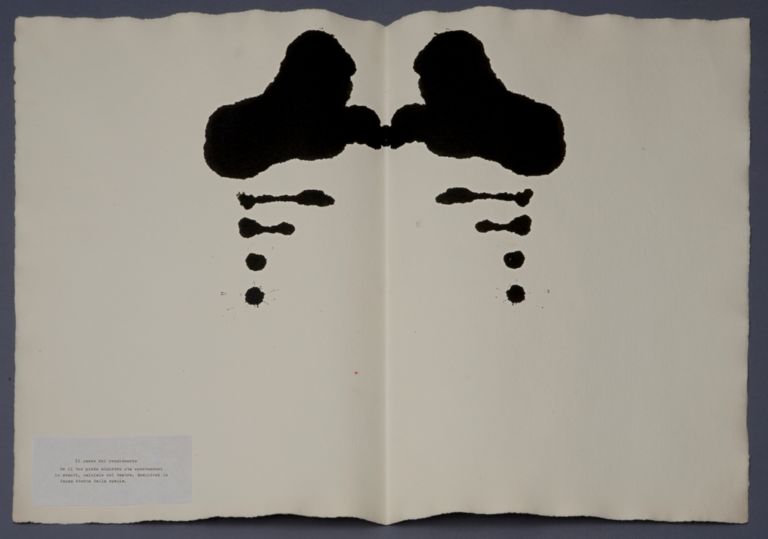 Fabro Macchie di Rorschach 2 1976 Luciano Fabro: opere in di-segni