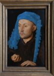 Jan Van Eyck Uomo dal copricapo azzurro 1429 ca. Sibiu Muzeul National Brukenthal Scenari inediti al Mart. Con Antonello