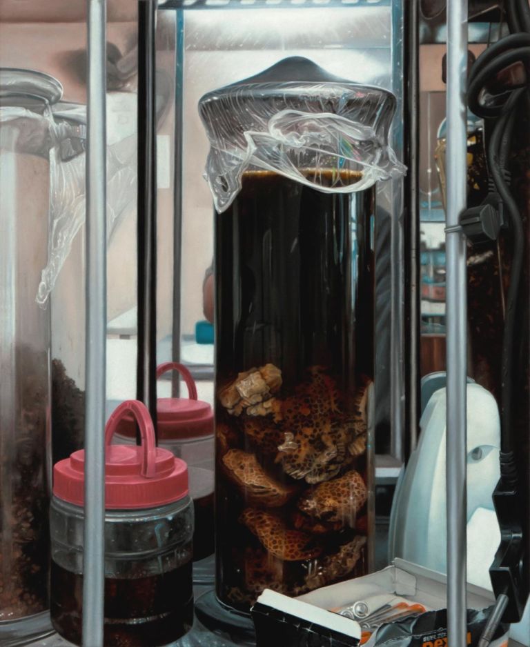 John Stark Elixir Oil on Panel. 2013 courtesy of Edward Cutler Gallery Largo agli sciamani. John Stark a Milano