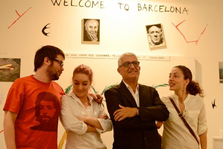 SWAB Inaugurazione 2 Foto Marc Medina Spazio all’arte urbana e ai giovani per Swab, la fiera di Barcellona. Tra graffiti, collage e multimedia, si respira aria di novità. Una carrellata di foto