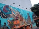 Swoon e il Groundswell Community Project all’opera sul murales di Houston e Bowery New York 8 La palestra della Street Art di NY. No, stavolta Banksy non c’entra: sul murales di Houston e Bowery, dove lavorò anche Keith Haring, è Swoon a lasciare la sua opera in memoria di Sandy: ecco le immagini