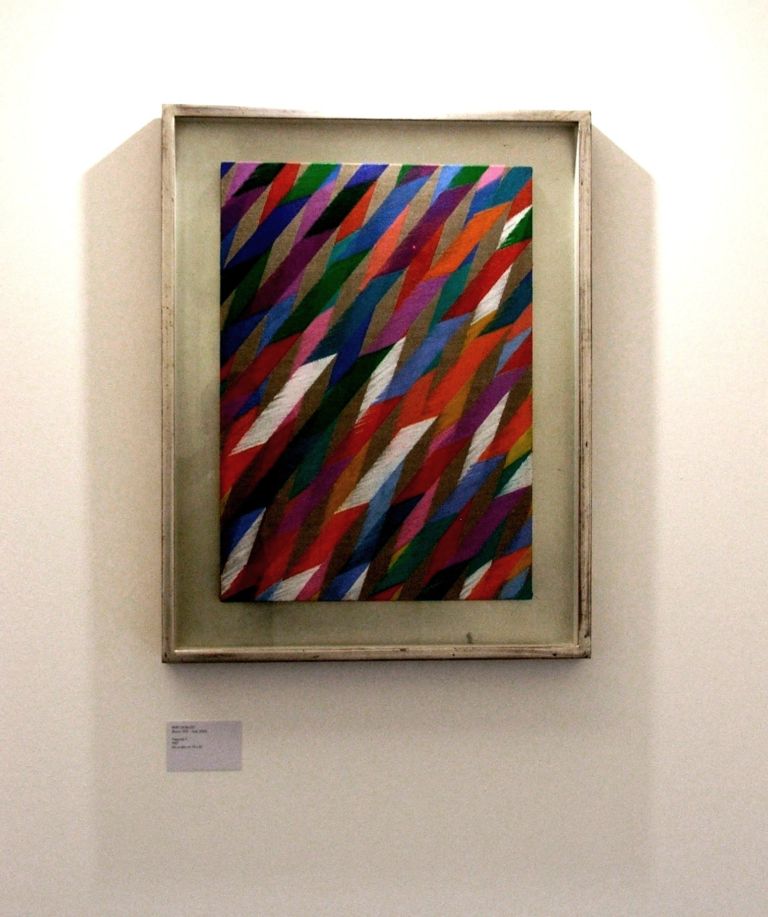 Traguardo II di Piero Dorazio olio su tela cm 70x50 1967 Arte recuperata a Reggio Calabria