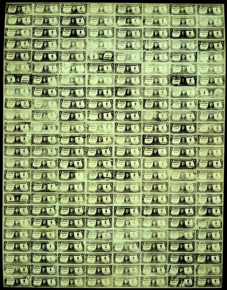 Andy Warhol 192 One Dollar Bills 1962 Courtesy The Brant Foundation.jpg Andy torna a Milano