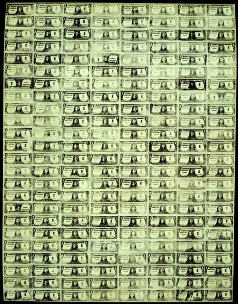 Andy Warhol 192 One Dollar Bills 1962 Courtesy The Brant Foundation.jpg Andy torna a Milano