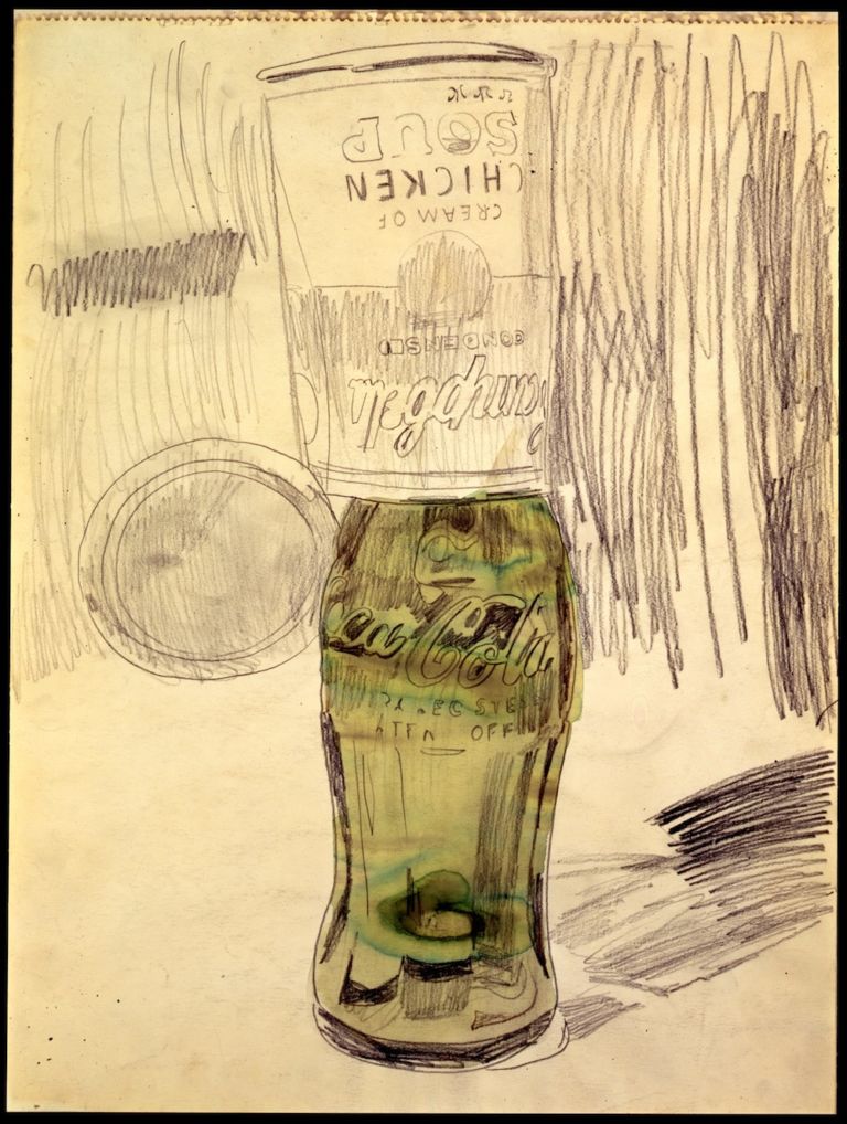 Andy Warhol Cambells Soup Can Over Coke Bottle 1962 Courtesy The Brant Foundation Andy torna a Milano