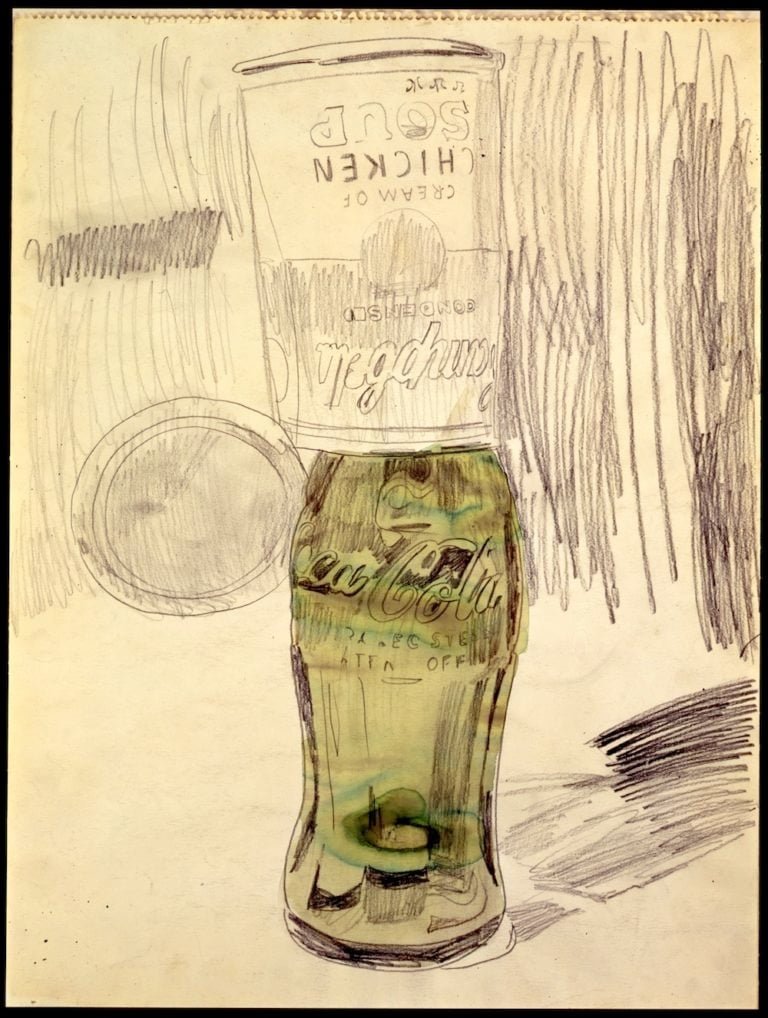 Andy Warhol Cambells Soup Can Over Coke Bottle 1962 Courtesy The Brant Foundation Andy torna a Milano