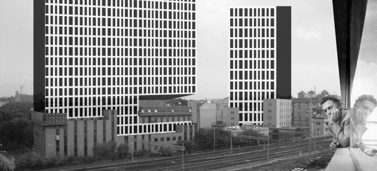 Carmelo Baglivo Sopraelevazioni Quartiere Ostiense Roma 2013 Con l’occhio (e la matita) di Pasolini. Alla Fondazione Pastificio Cerere i disegni di Carmelo Baglivo, architetto dello studio IaN+: ecco le immagini in anteprima