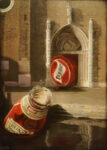 Consumismo Frari Hainz tecnica mista su tela 2005 cm.70x50 Collezione Paniccia Venezia La Venezia (im)possibile di Ludovico De Luigi