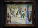 Edvard Munch Tronchi robusti nella neve 1923 olio su tela foto Linda Kaiser GE1311 07 Munch a Genova. Senza Urlo