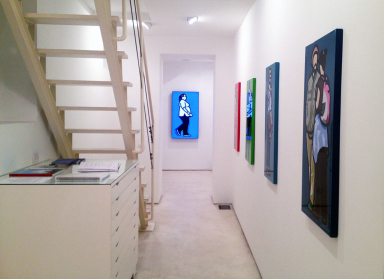 Julian Opie veduta della mostra presso Valentina Bonomo gallery Roma 20132 La rappresentazione secondo Julian Opie