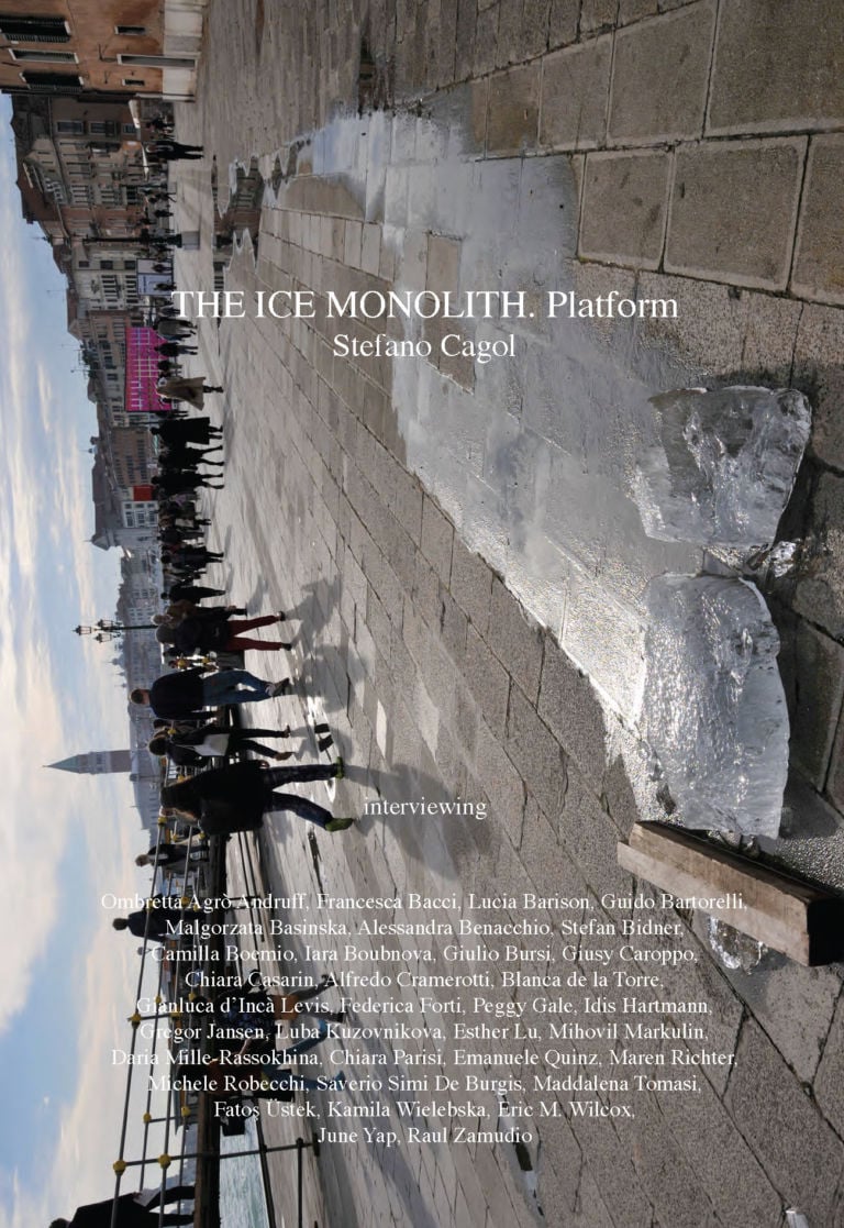 The Ice Monolith. Platform Pagina 1 Biennale di Venezia al crepuscolo. Ma è ancora festa al Padiglione Maldive: immagini dalla Gervasuti Foundation, fra seminari, presentazioni e dj set