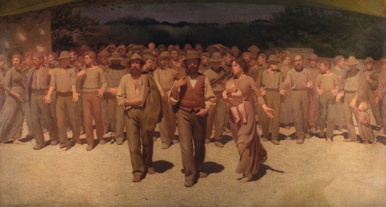 01.Pellizza da Volpedo Il Quarto Stato 1898 1902 olio su tela cm 283x550 Il Quarto Stato come work in progress